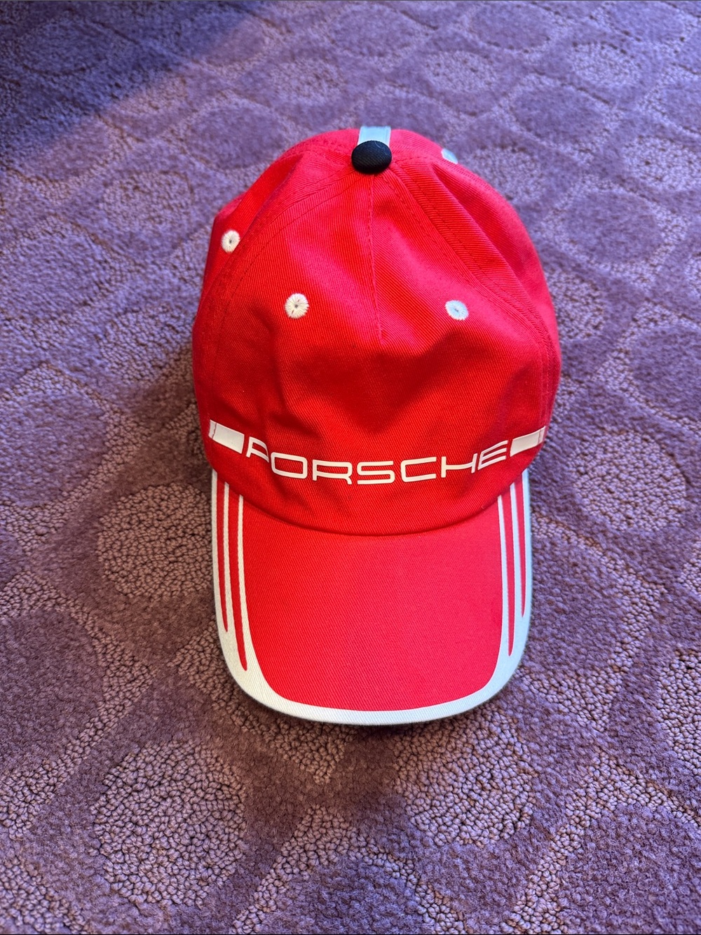 Porsche Red Logo Baseball Cap